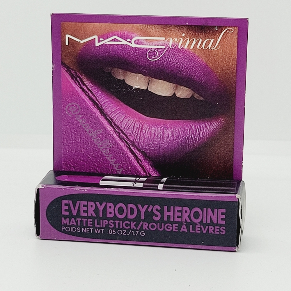 MAC Cosmetics Mini Lipstick Silky Matte Everyone's Heroine Brand New In Box - Picture 7 of 7